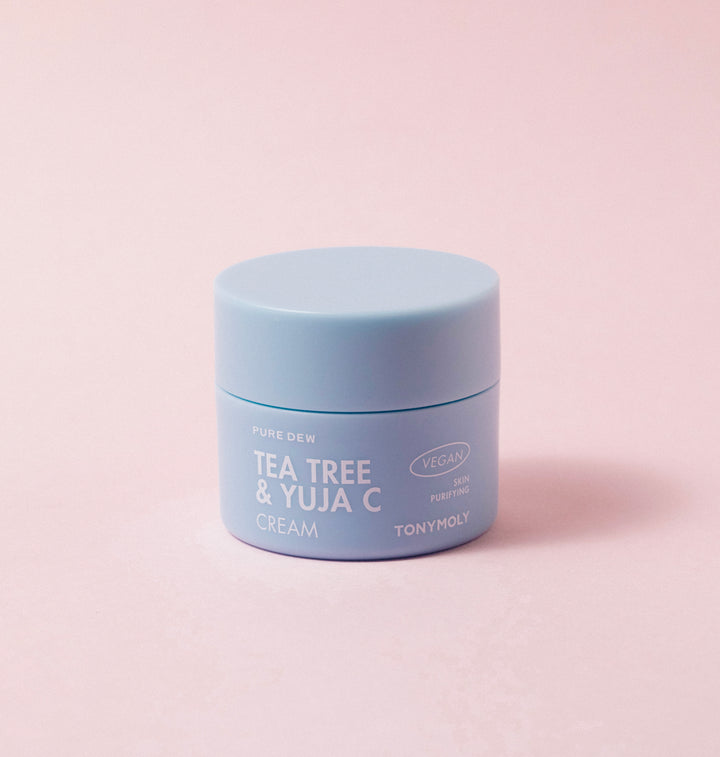 TONYMOLY PURE DEW TEA TREE & YUJA C PURIFYING CREAM - Gesichtscreme