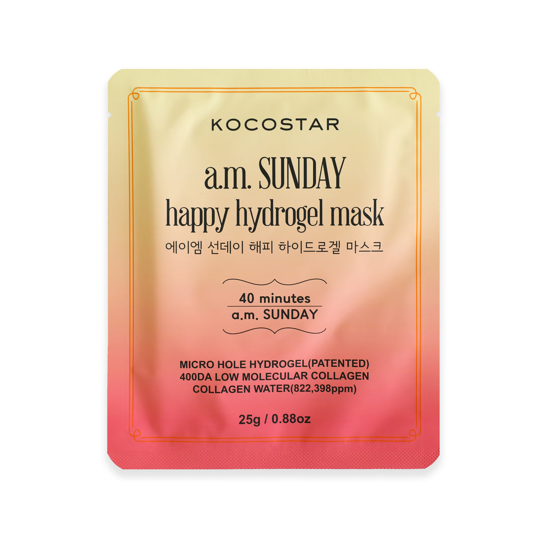 KOCOSTAR A.M. SUNDAY HAPPY HYDROGEL MASK 5 PCS - Gesichtsmaske
