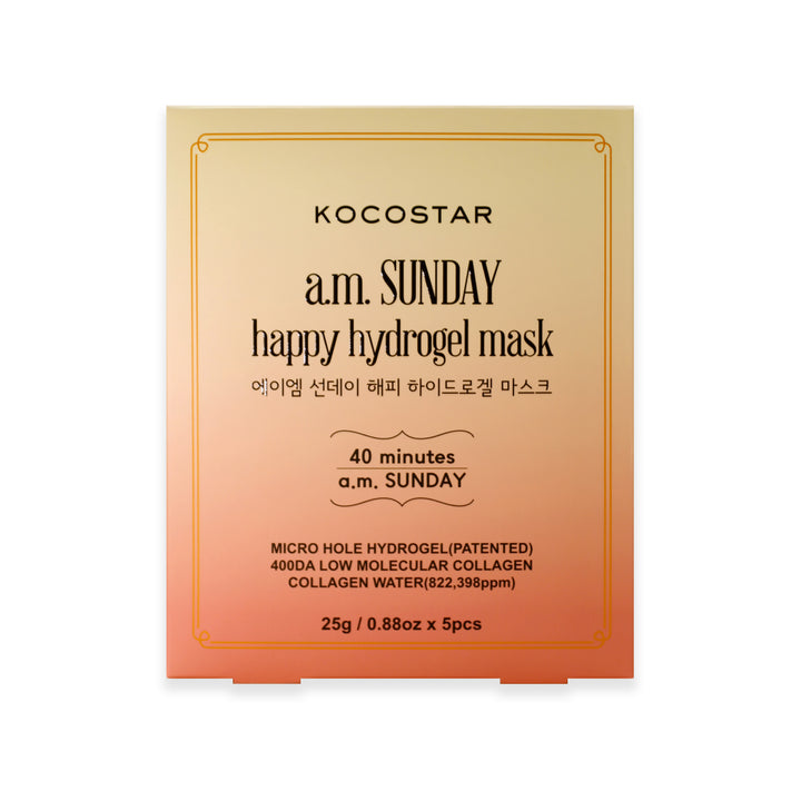 KOCOSTAR A.M. SUNDAY HAPPY HYDROGEL MASK 5 PCS - Gesichtsmaske